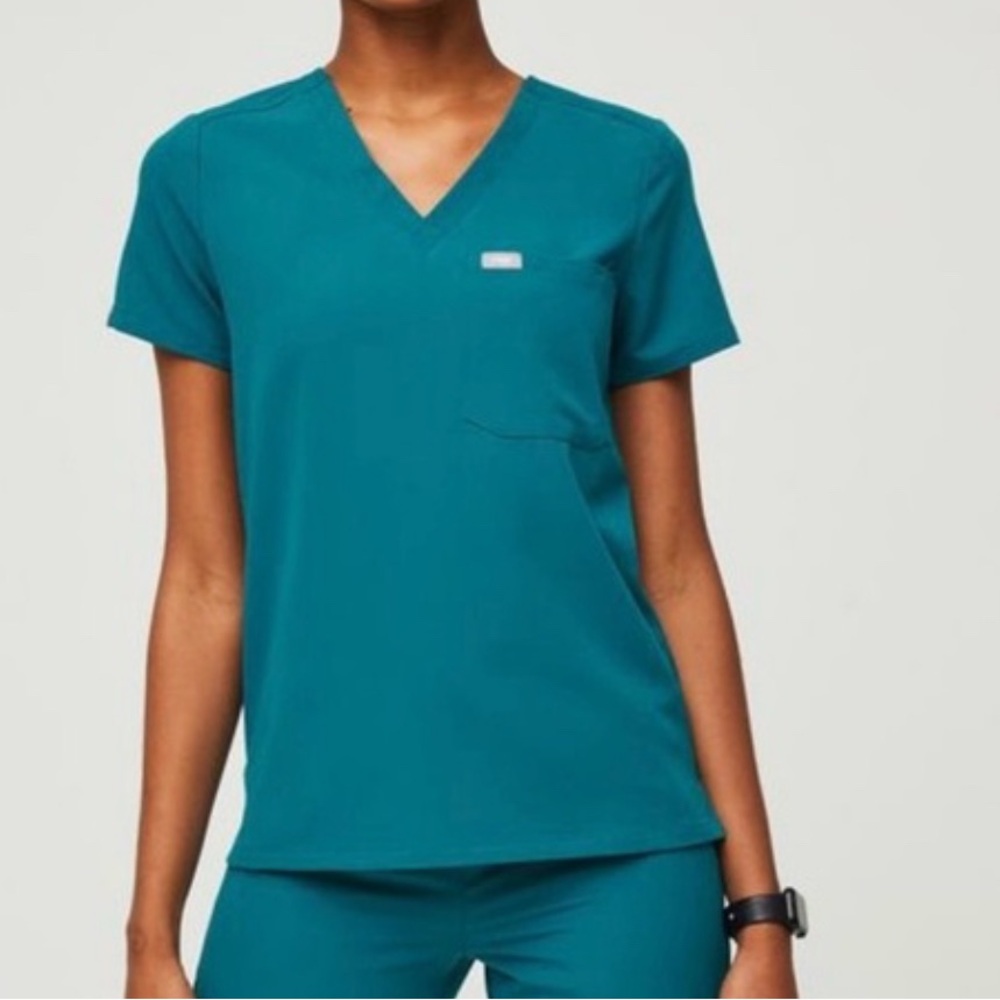 Figs Catarina Top *Pacific Blue